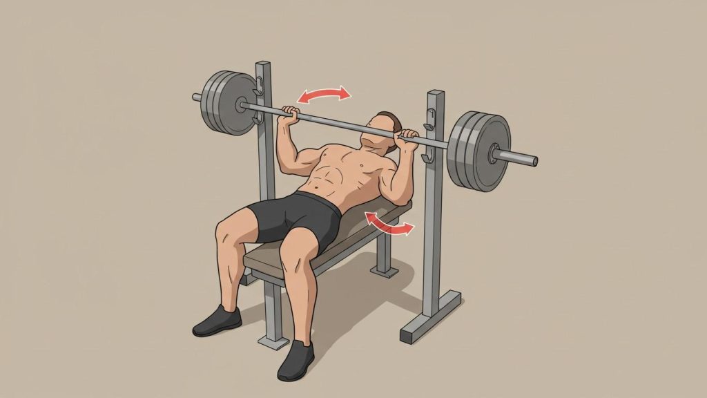 chastye oshibki v tehnike zhima lezha 2