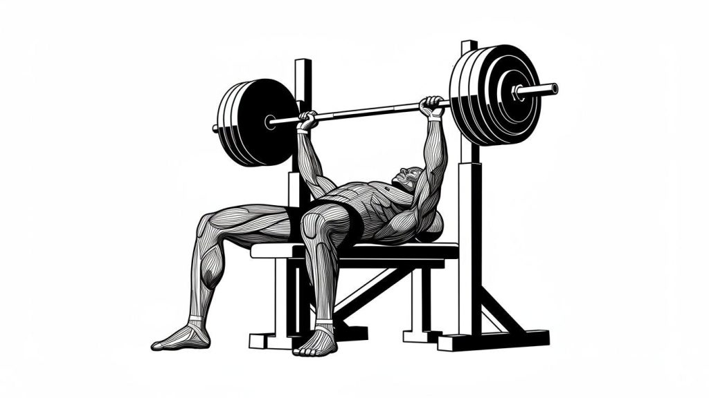 tehnika vypolnenija zhima lezha poshagovaja instruktsija 3